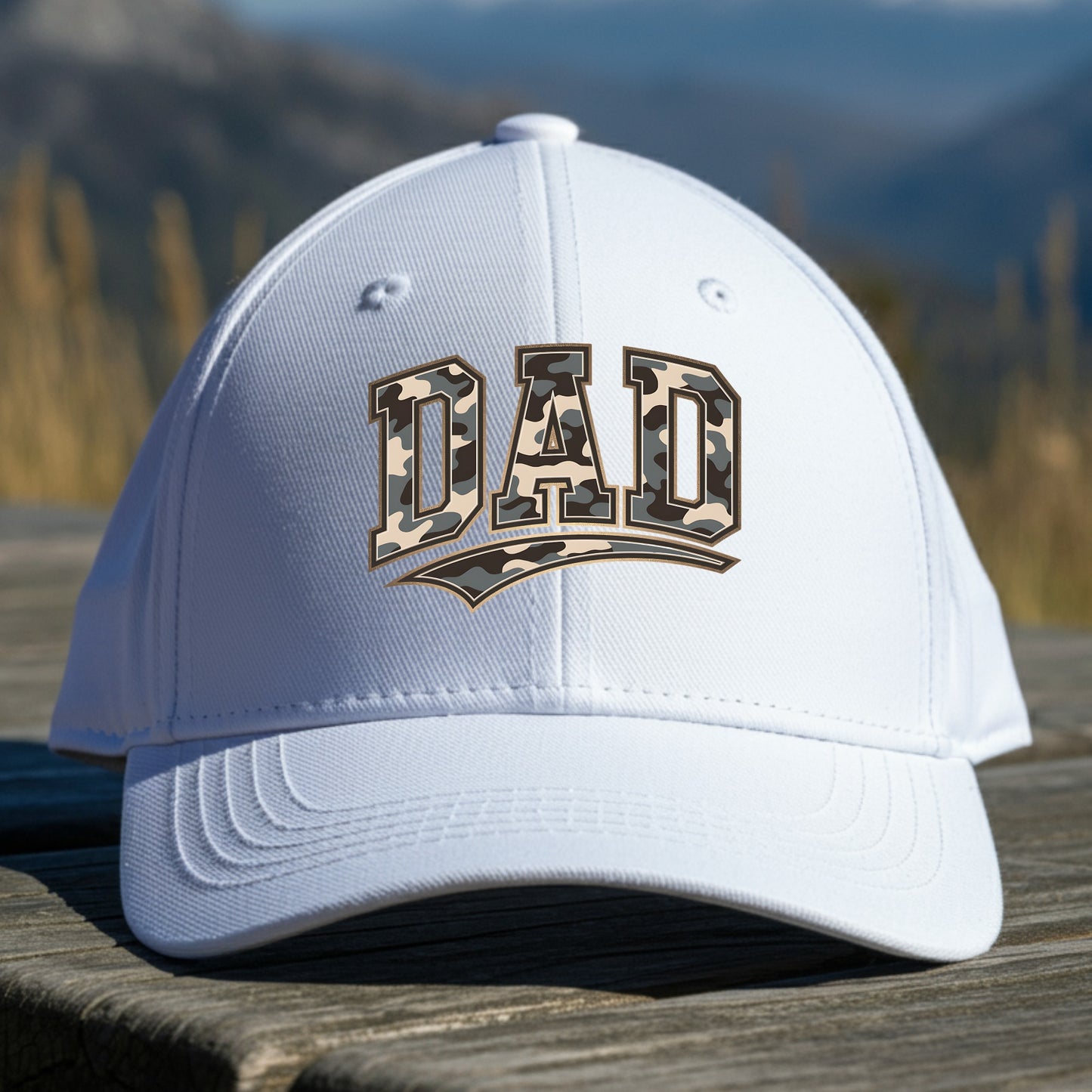 Dad Camo Graphic Design PNG