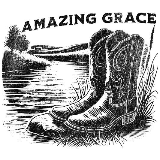 River Boots Amazing Grace digital design