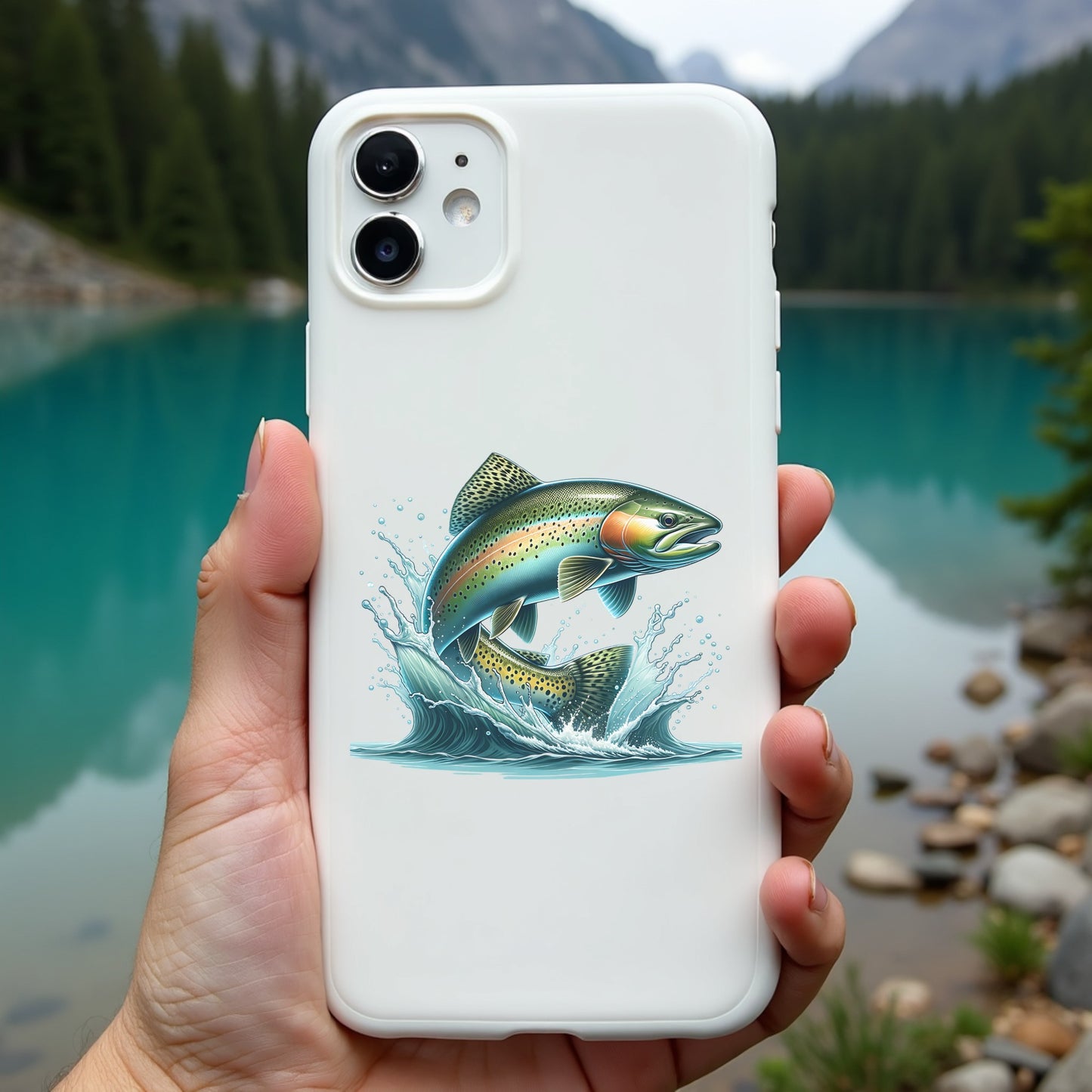Steelhead Trout Graphic Design PNG JPG