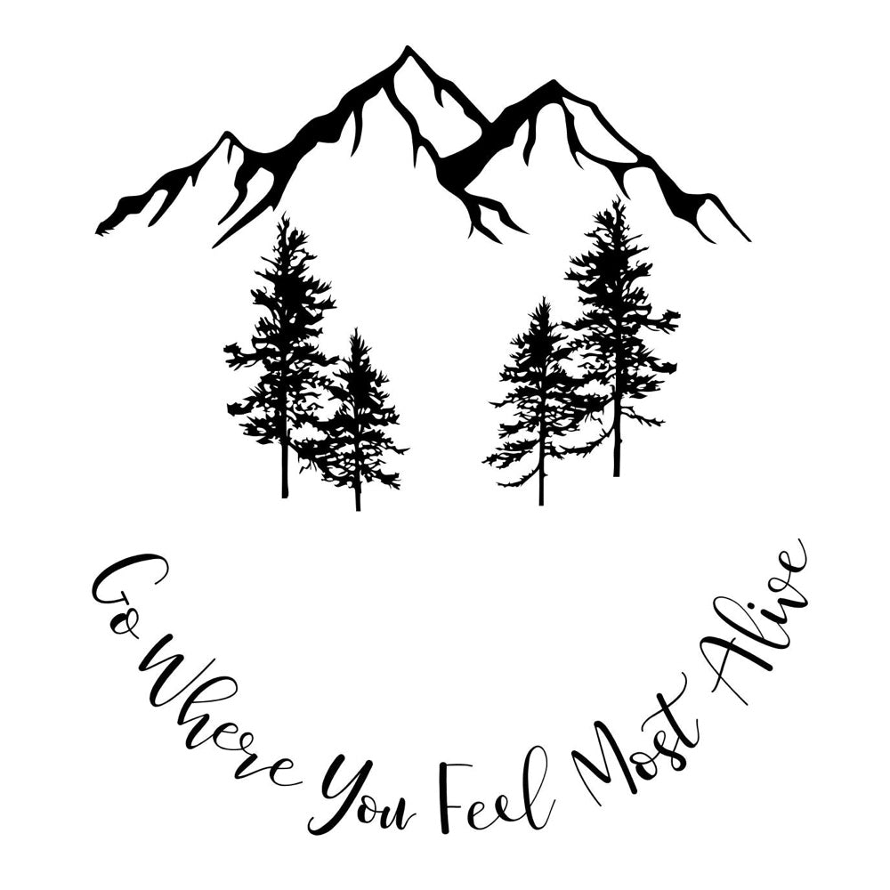 Go Where You Feel Alive hat burning design for baseball caps