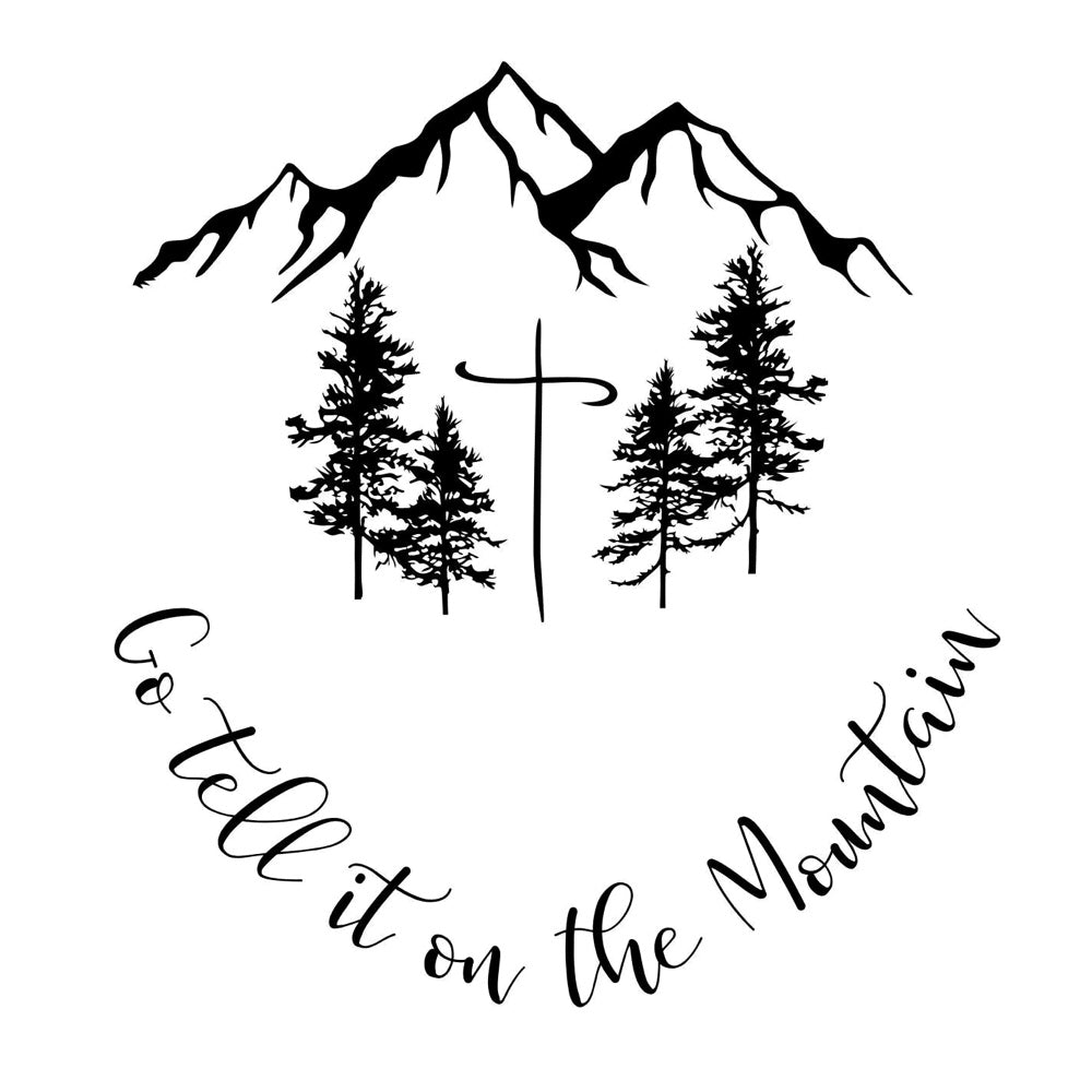 Go Tell It On The Mountain hat burning design for baseball hats
