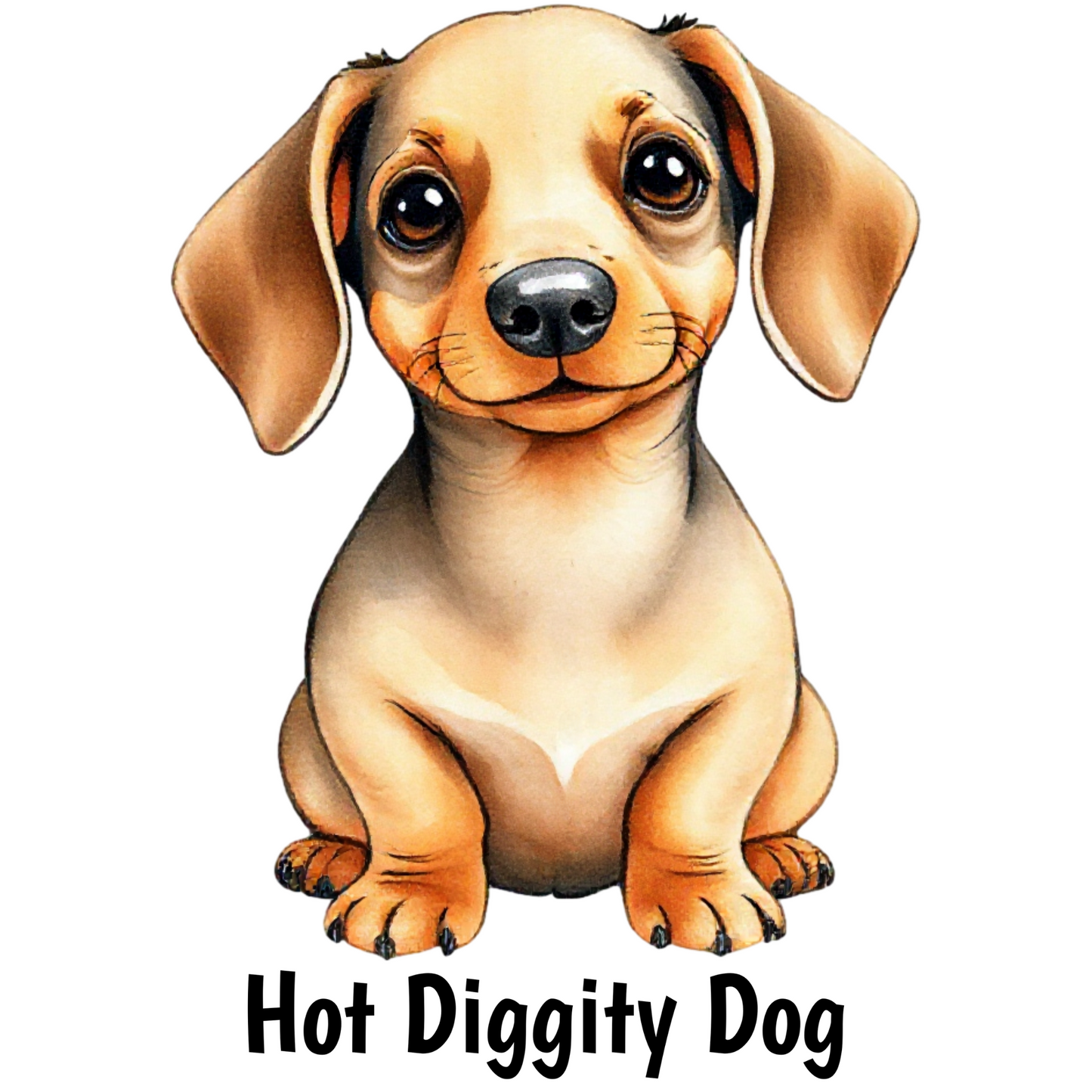 Hot Diggity Dog digital design