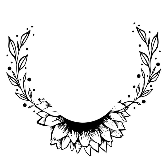 Sunflower Party hat burning design for wide brim hats