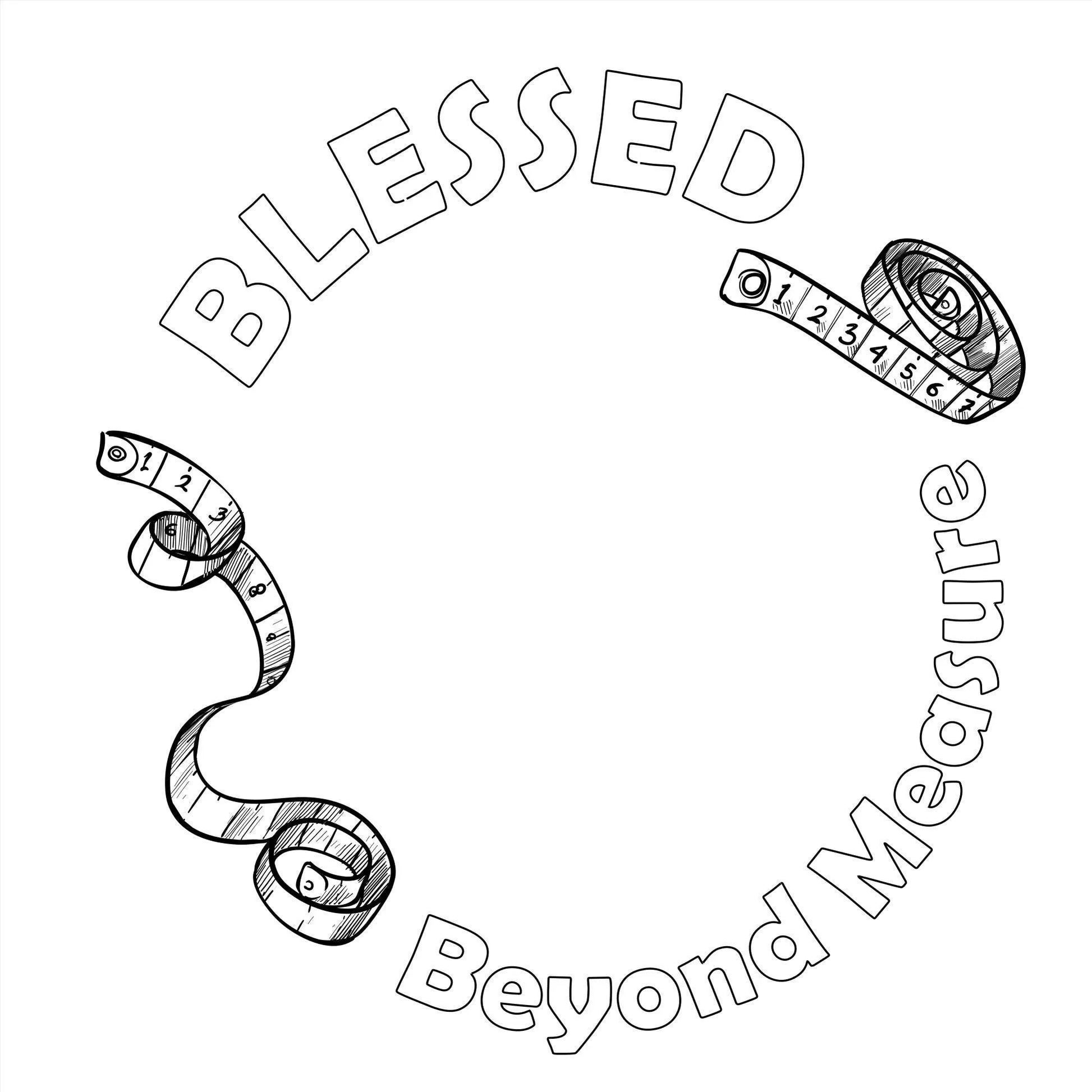 Blessed Beyond Measure hat burning design for wide brim hats