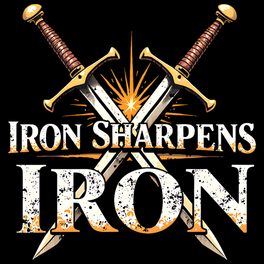 Iron Sharpens Iron Christian PNG digital design