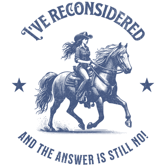 I’ve Reconsidered And The Answer Is Still No digital design