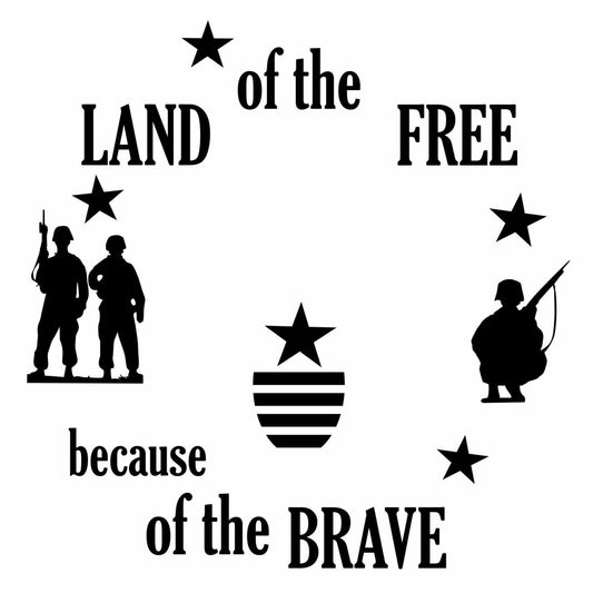 Land Of The Free hat burning design for wide brim hats