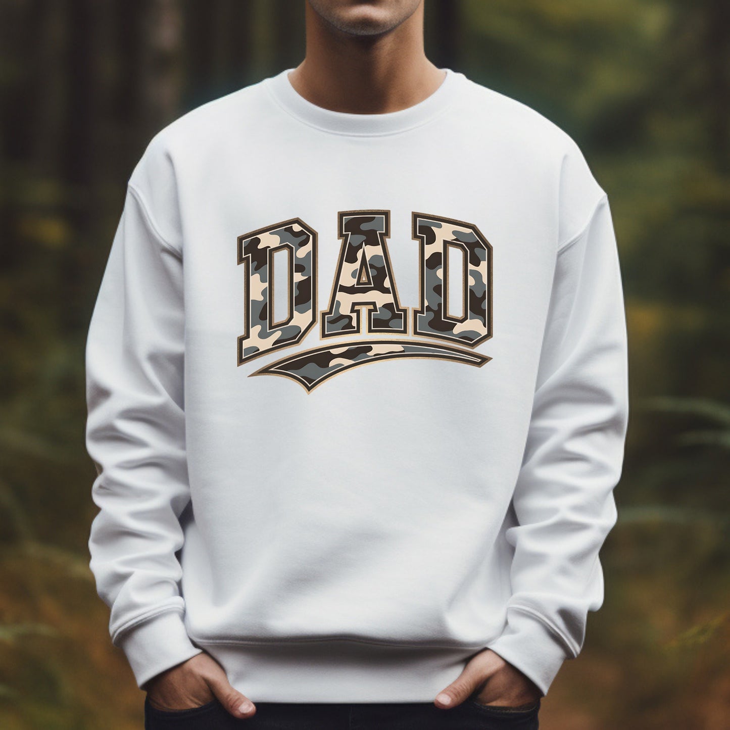 Dad Camo Digital Design PNG