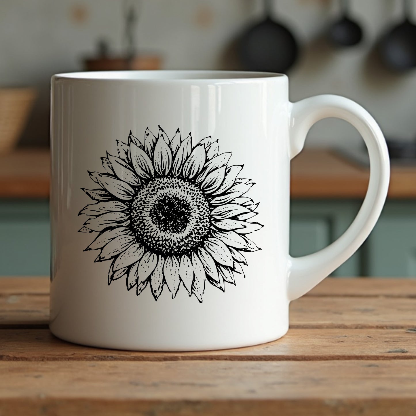 Sunflower Bloom Digital Design PNG