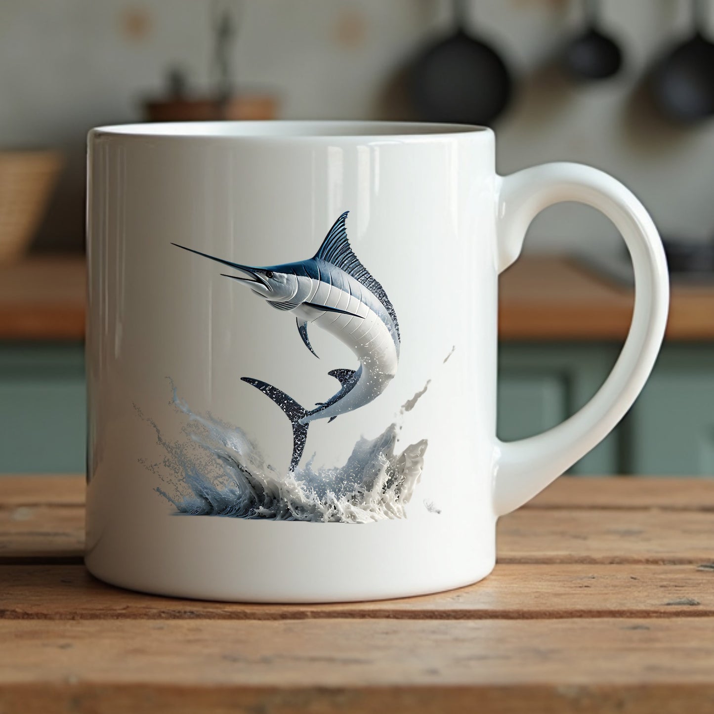 Marlin Leaping Digital Design PNG