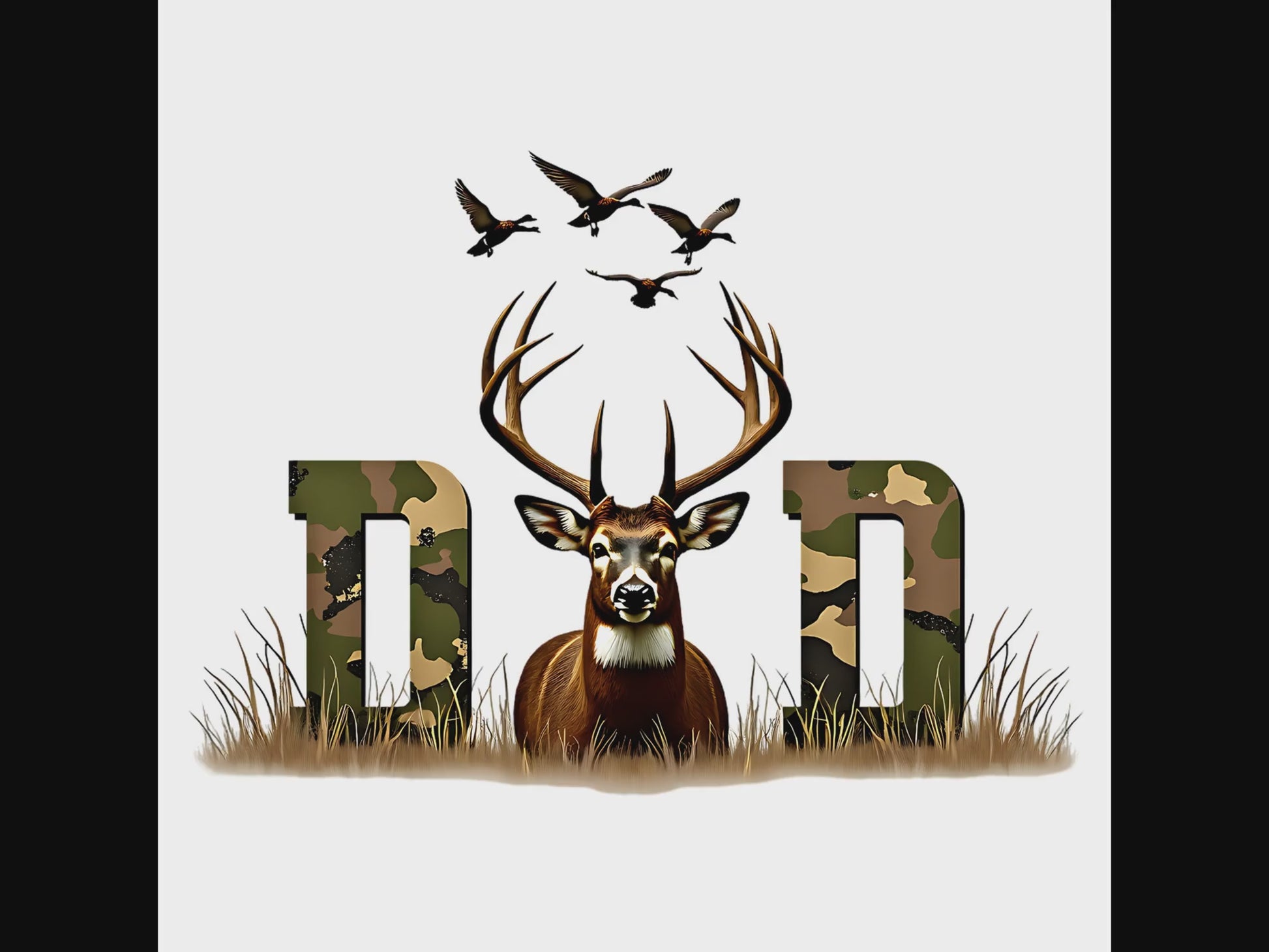 Deer Hunter Dad digital design product video