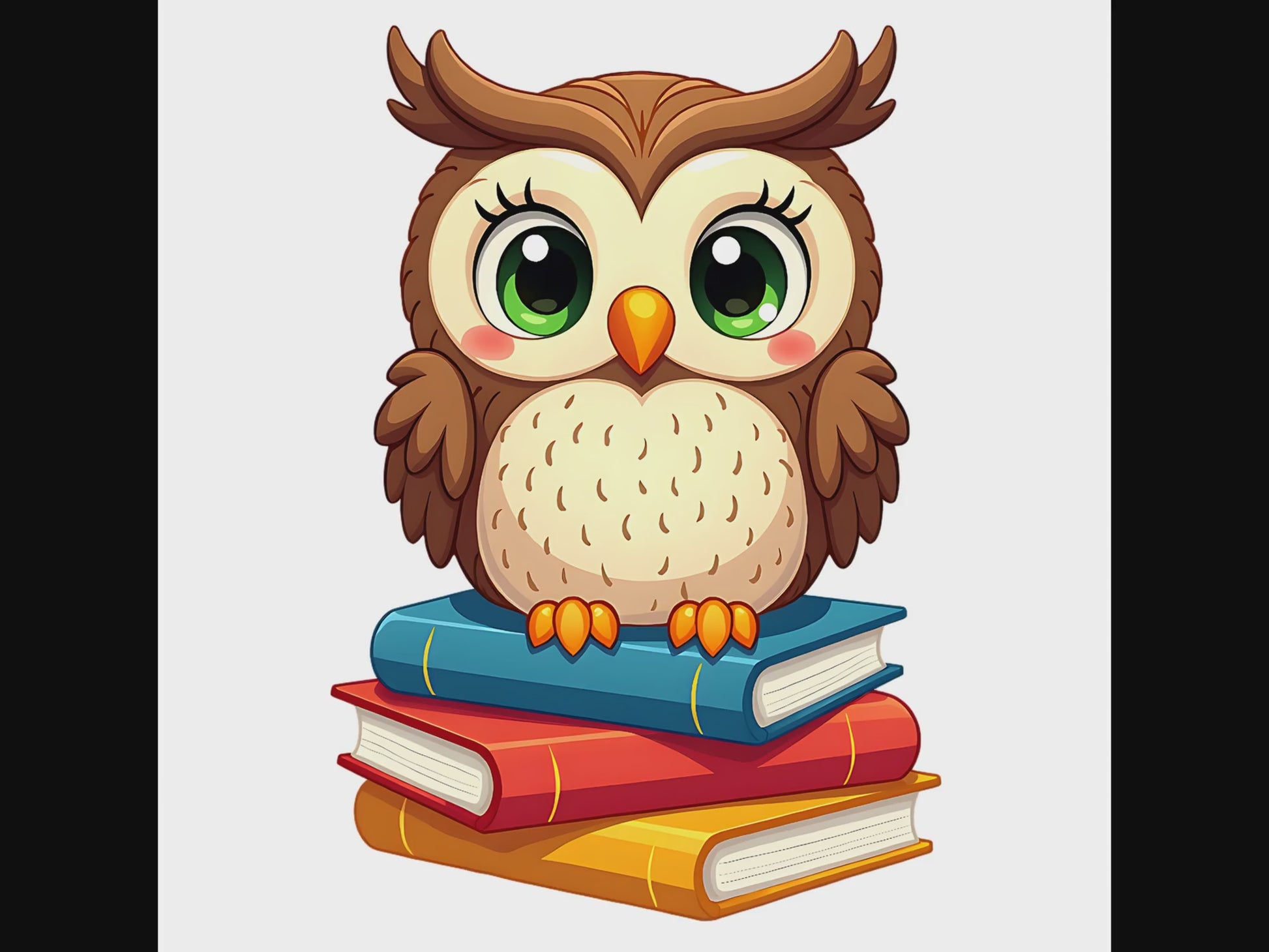 Bookish owl digital design product video
