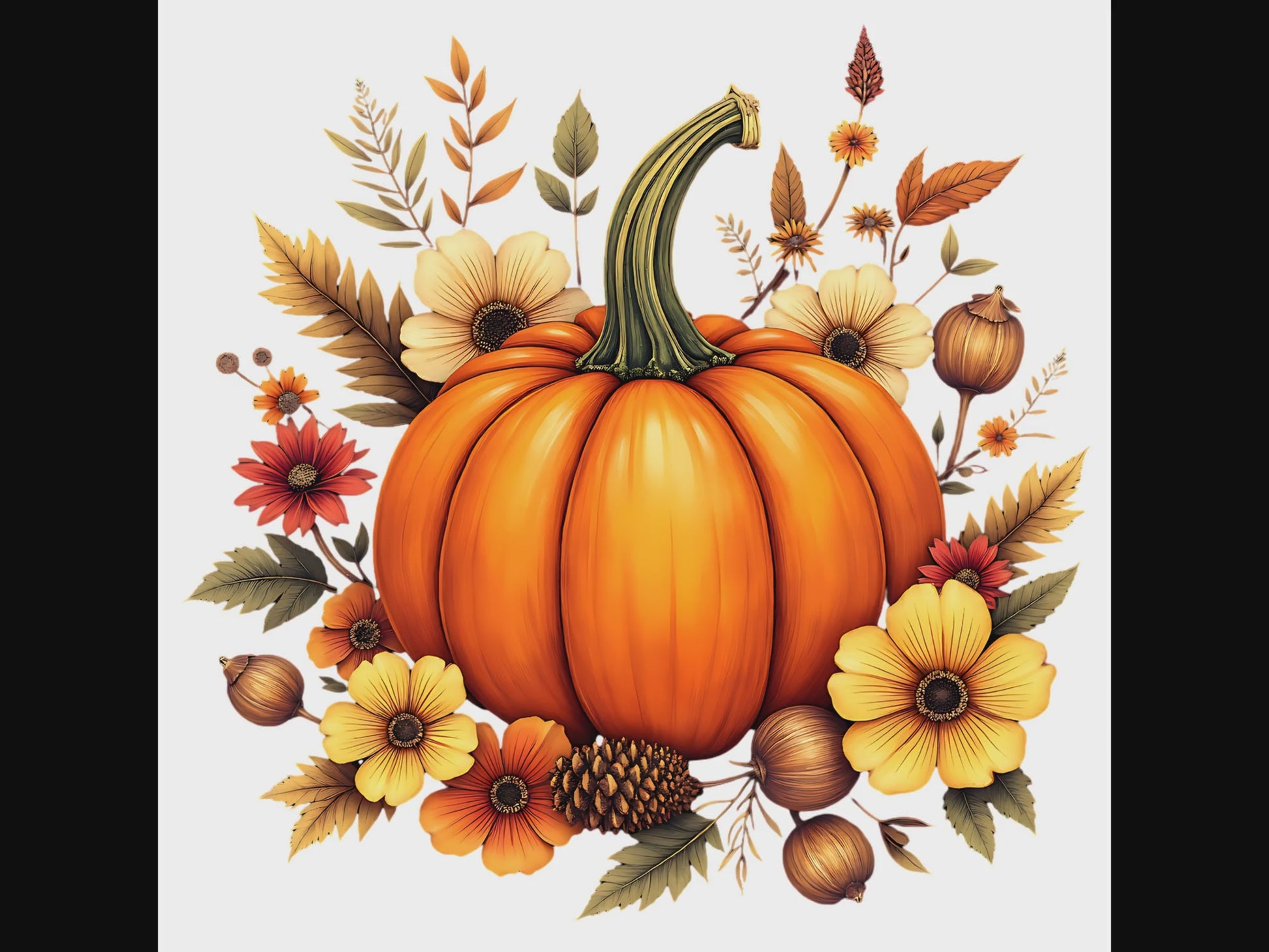 Pumpkin floral png product video