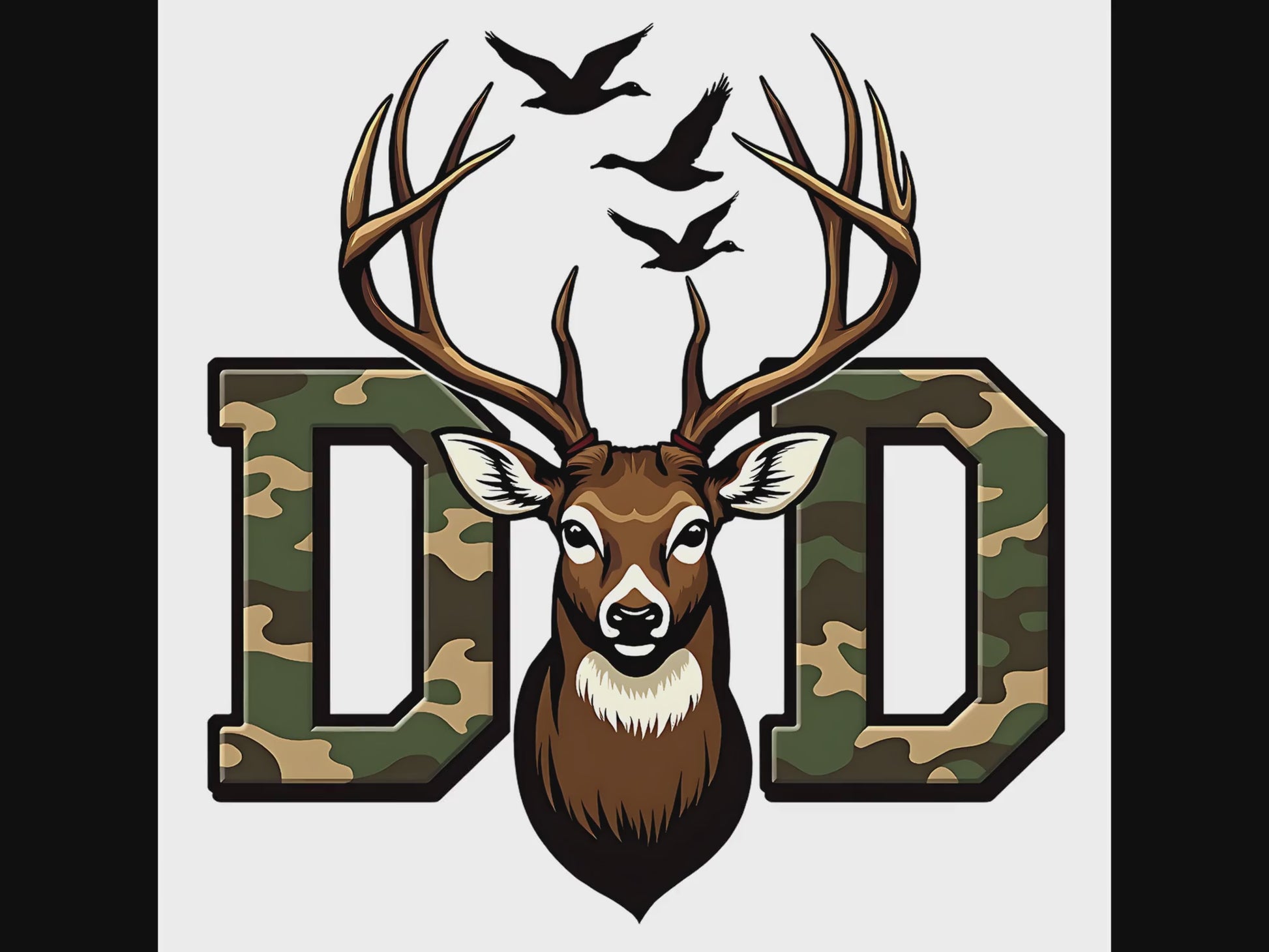 Deer Hunting Dad digital design product video