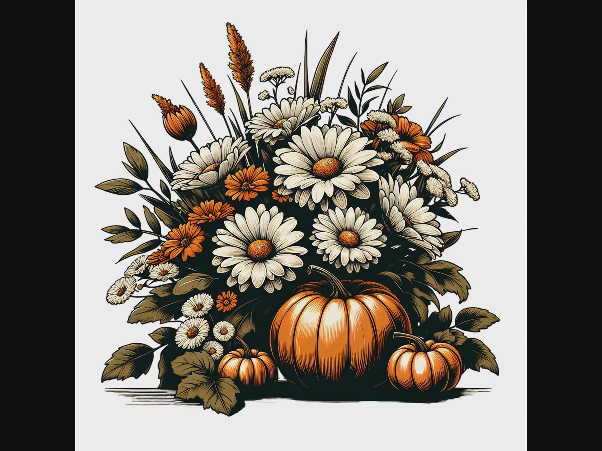 Pumpkin Fall Flowers video