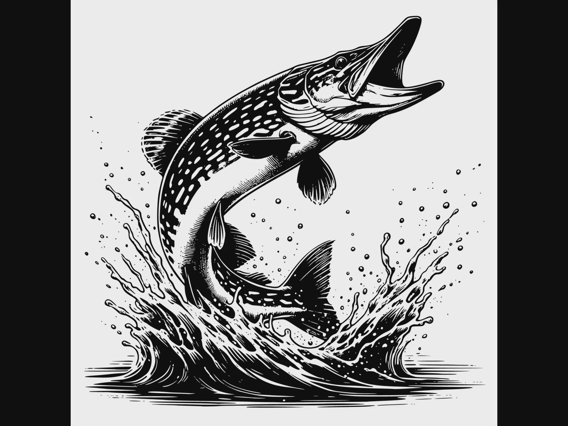 Northern pike digital design product video