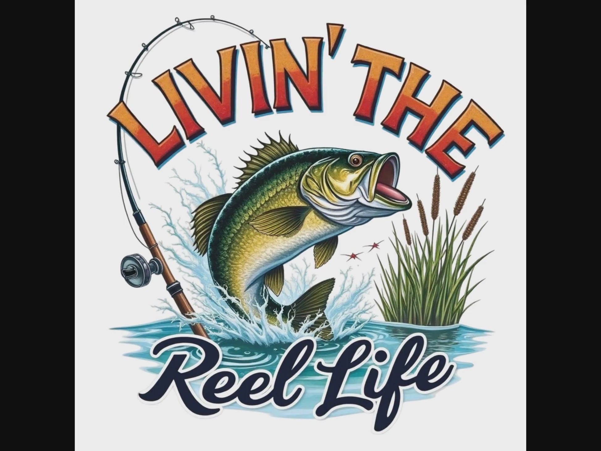 Livin' The Reel Life Fishing digital design product video