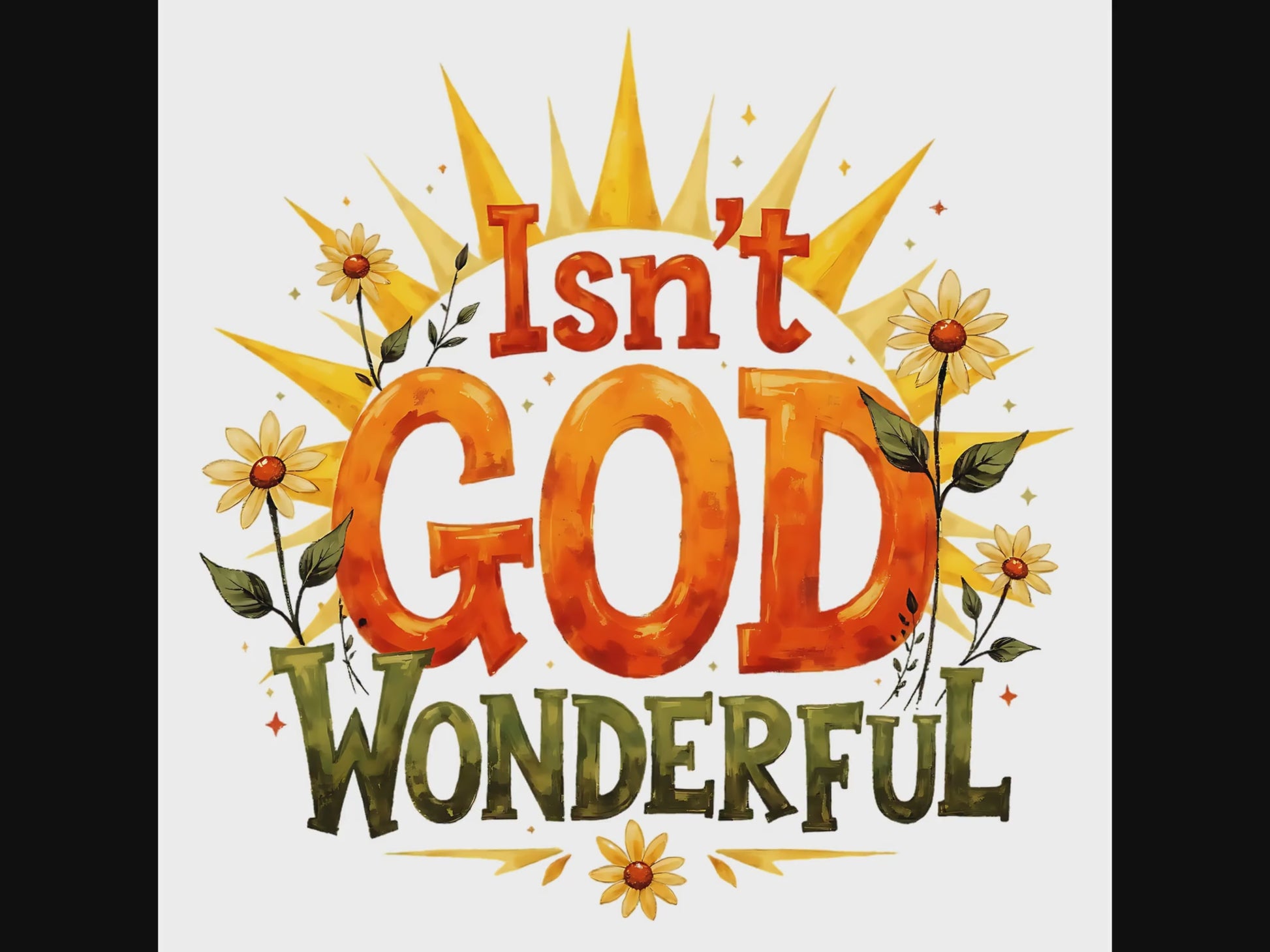 Isn't God Wonderful digital design product video