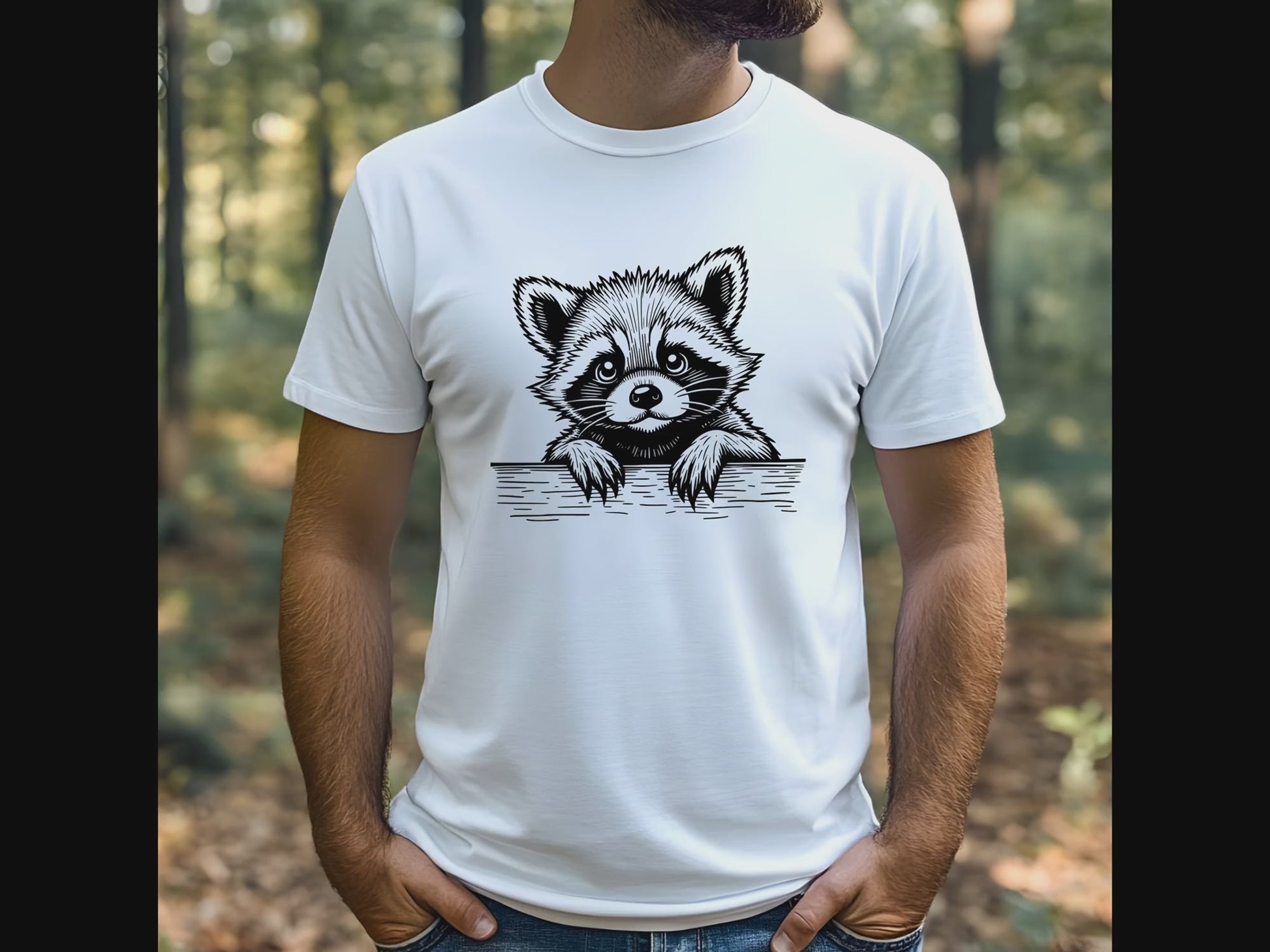 Raccoon Peeking video