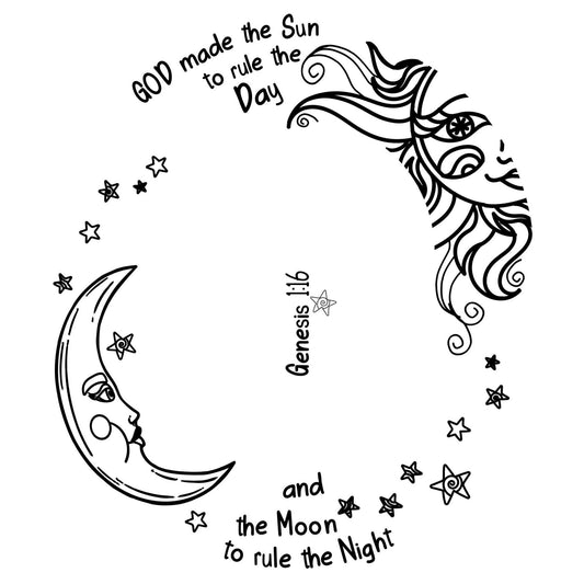 Sun And Moon hat burning design for narrow brim hats