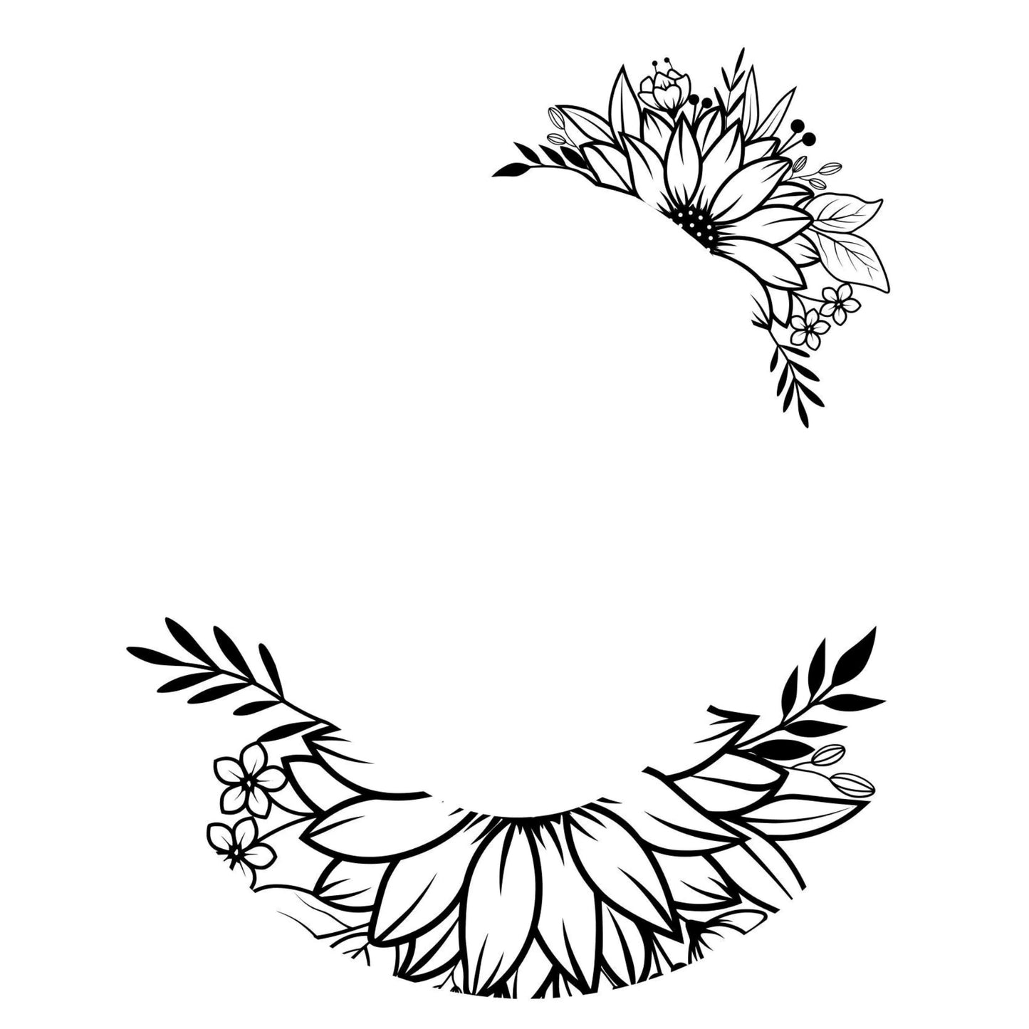 Sunflower Duo at burning design for narrow brim hats