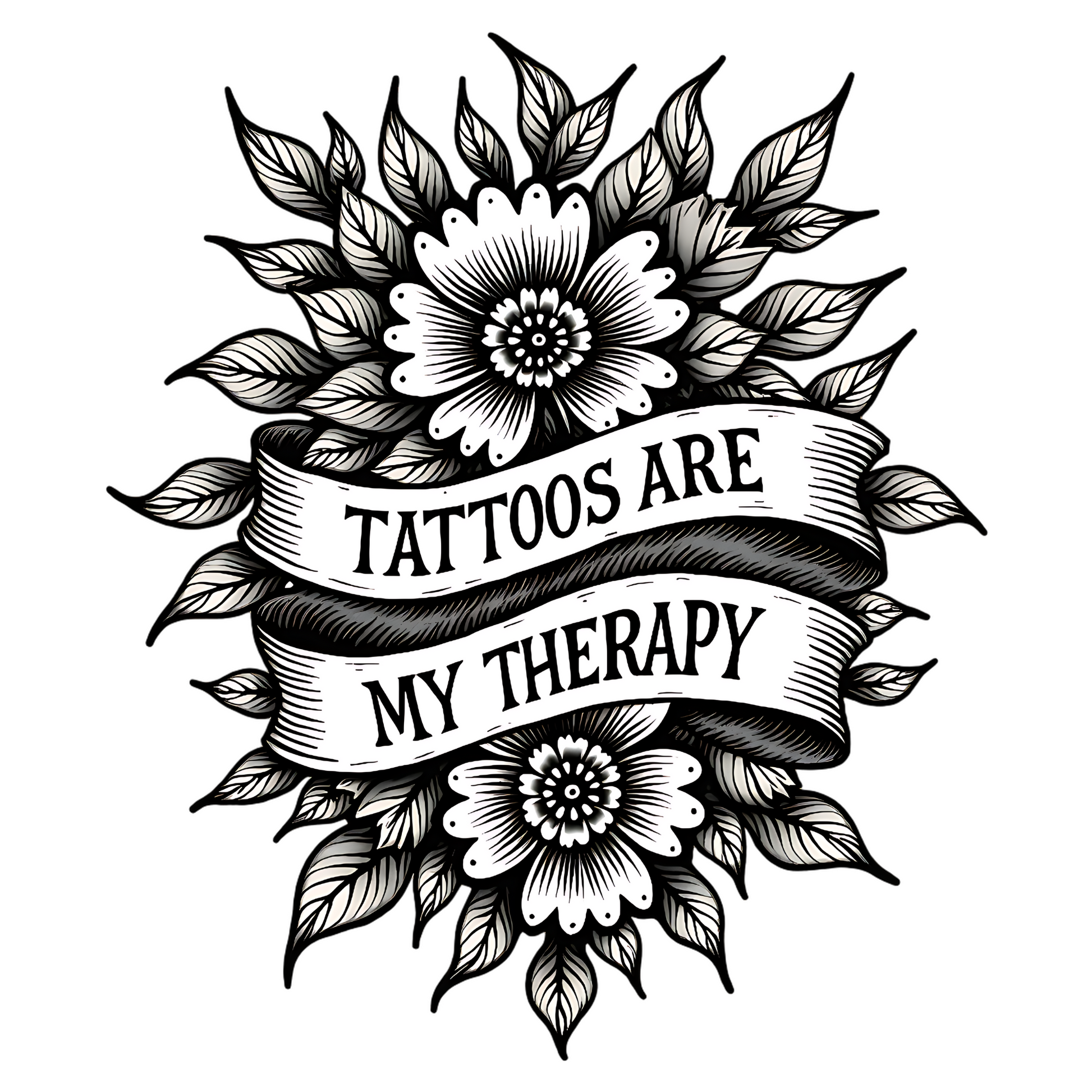 Tattoos Are My Therapy SVG Digital Design