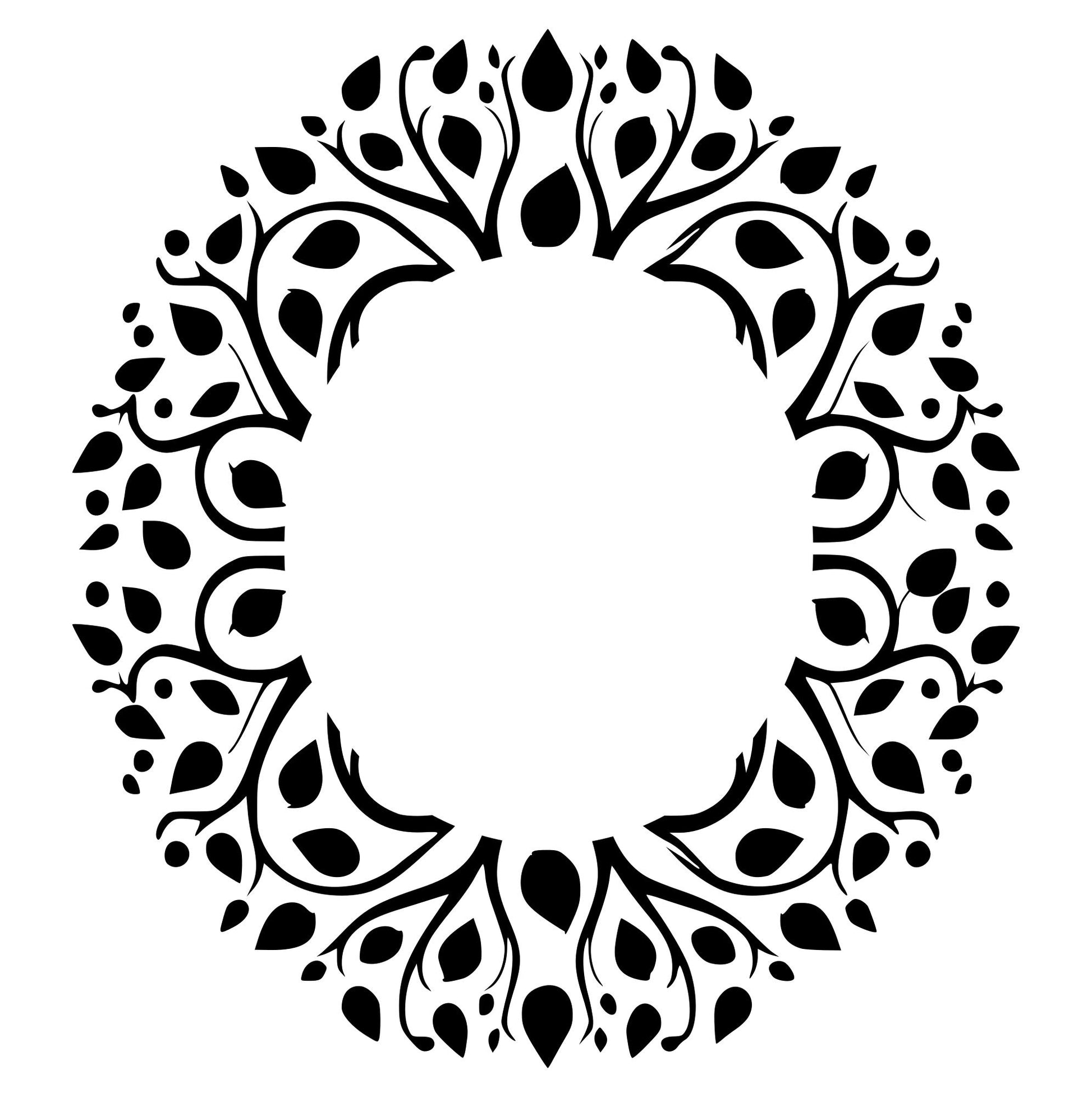 Tree Branches hat burning design for wide brim hats