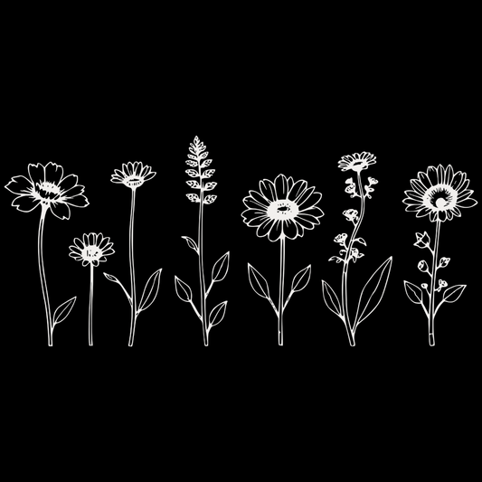 Floral digital designs for t-shirts, sweatshirts, mugs, and more