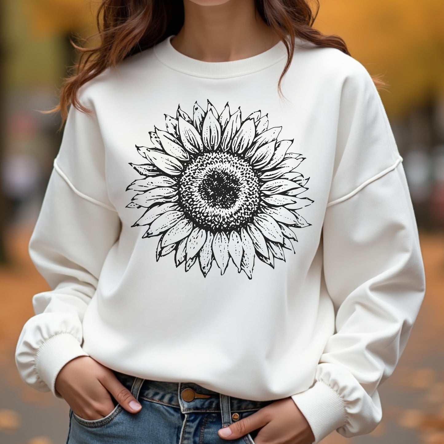 Sunflower Bloom Graphic Design PNG