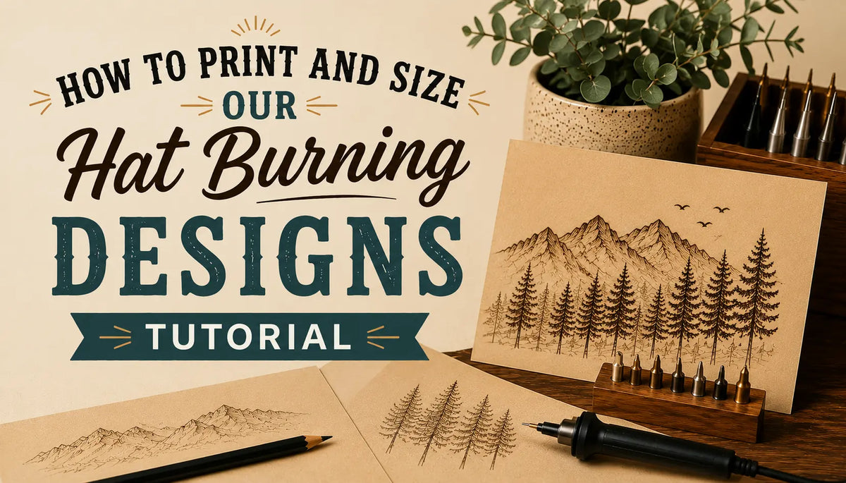 How To Print And Size Our Hat Burning Designs