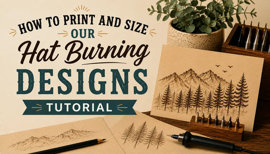 How To Print And Size Our Hat Burning Designs
