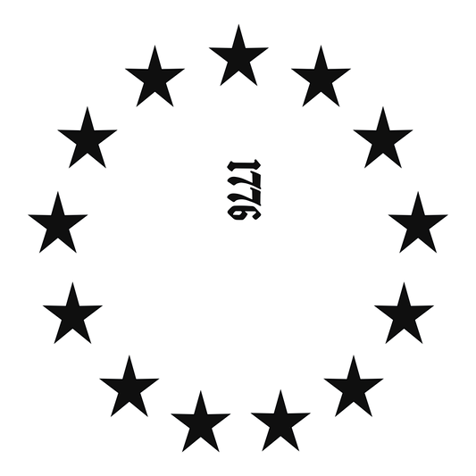 1776 American Flag hat burning design