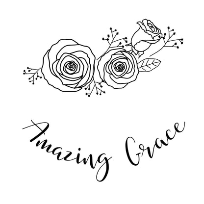 Amazing Grace hat burning design for baseball hats