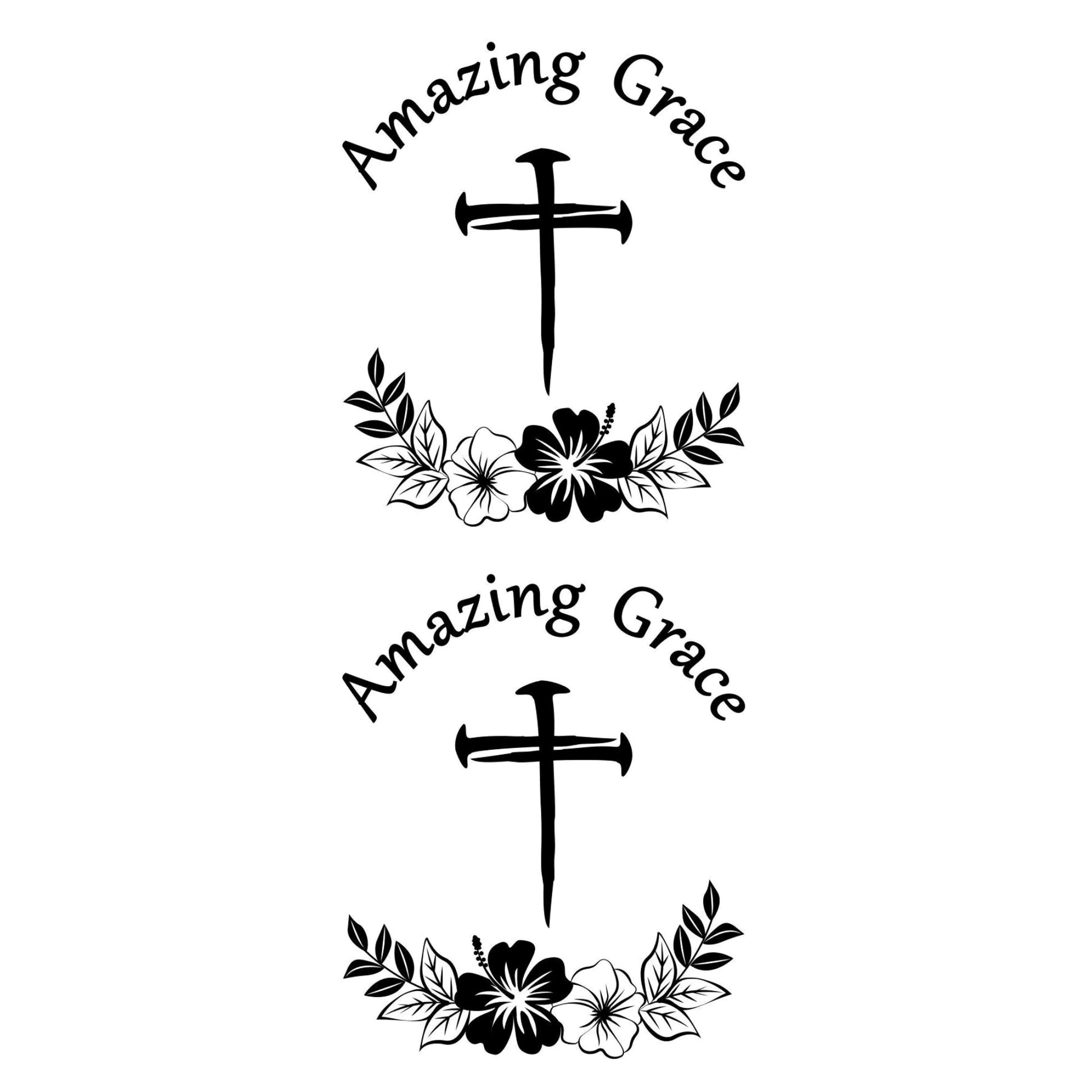 Amazing Grace boot burning design for boots, shoes, and slippers.