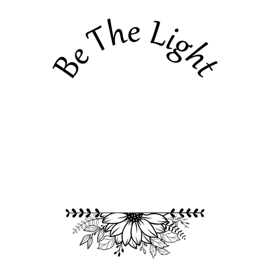 Be The Light Floral hat burning design