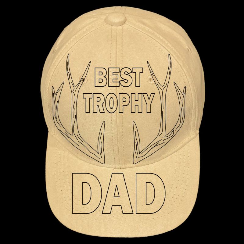 Best trophy dad design on a baseball cap
