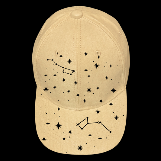 Big Dipper design on a baseball cap
