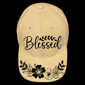 Bless design on a baseball cap