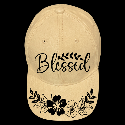 Bless design on a baseball cap