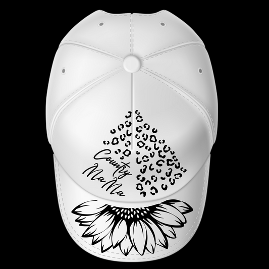 Country Mama Sunflower design on a baseball cap