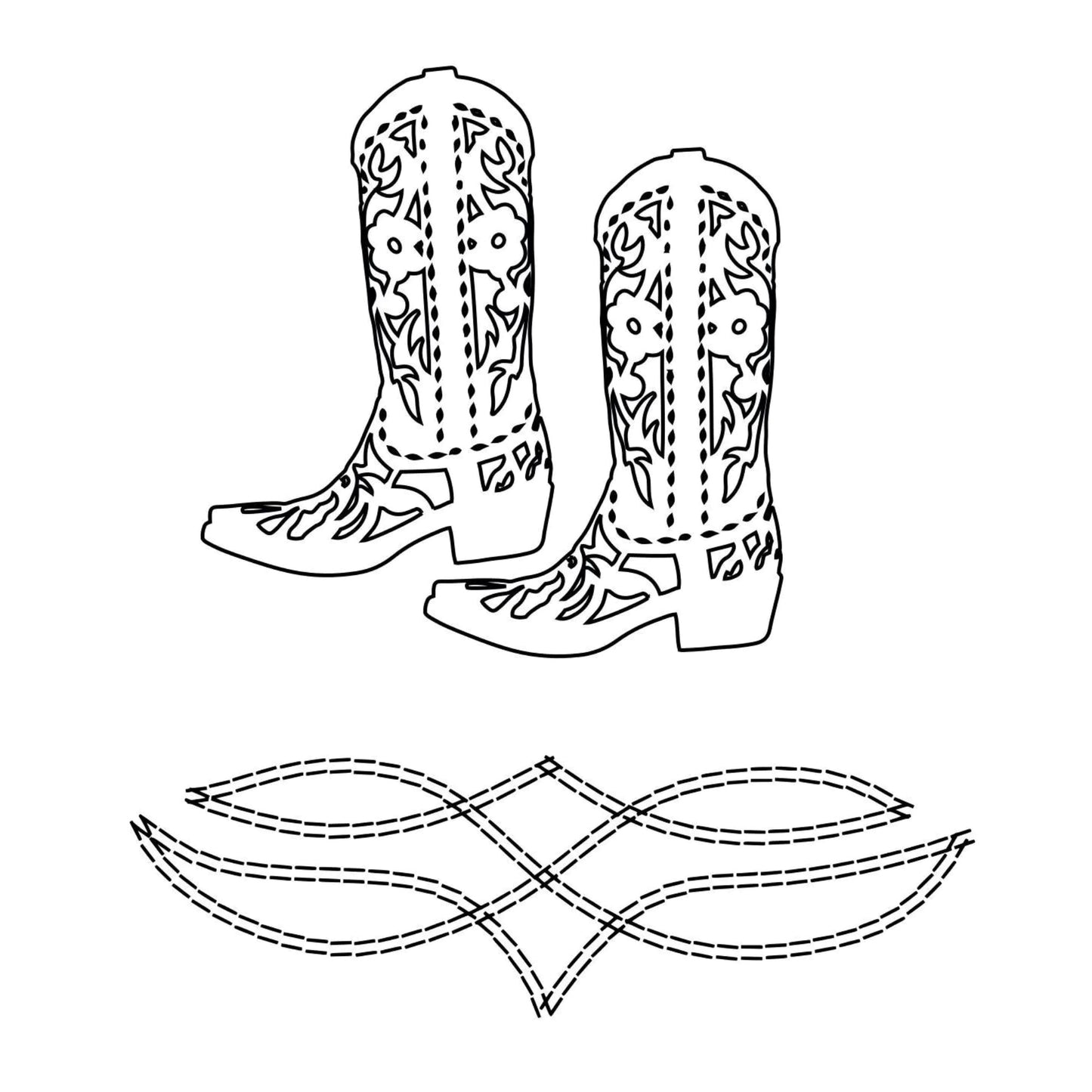 Cowgirl Boots hat burning design for baseball hats