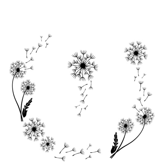 Dandelion Pattern Hat Burning Design