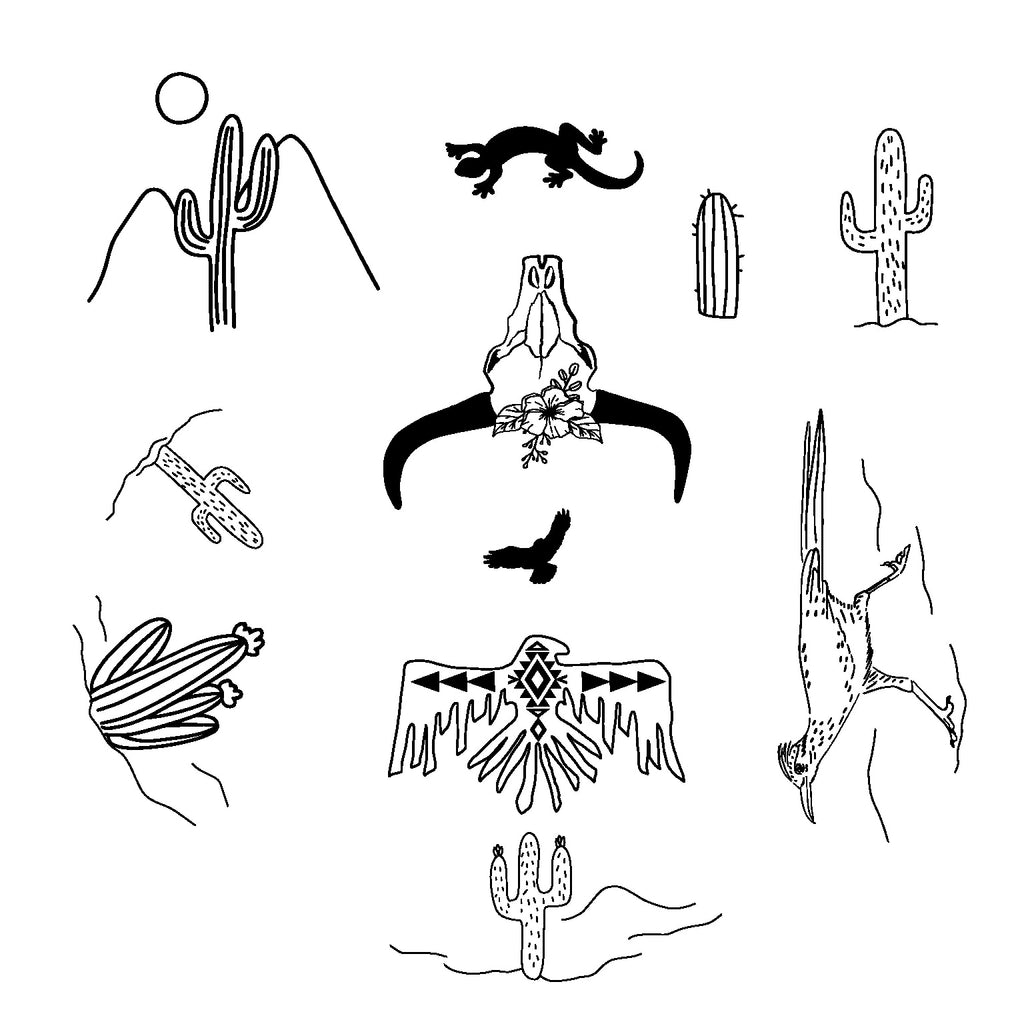 Desert Crown hat burning design