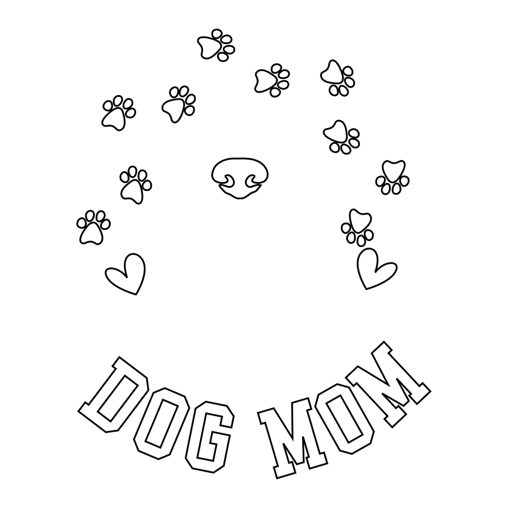 Dog Mom hat burning design for baseball caps