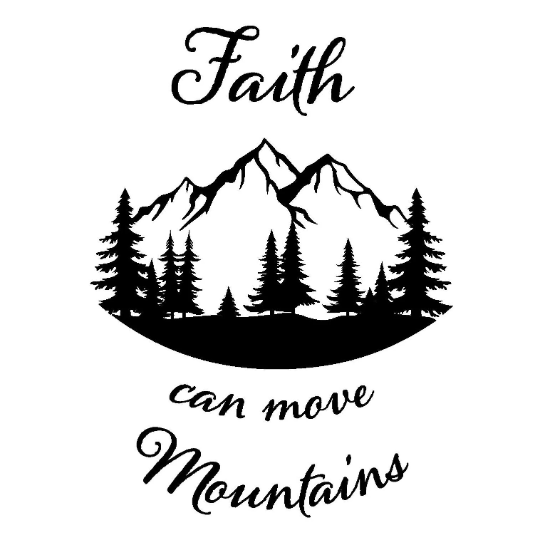 Faith Can Move Mountains baseball hat burning design