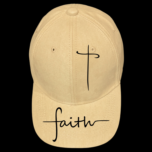 Faith Cross design on a baseball hat