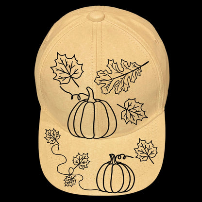 Fall Leaves design on a baseball cap