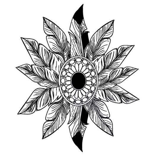 Feather Fan baseball hat burning design