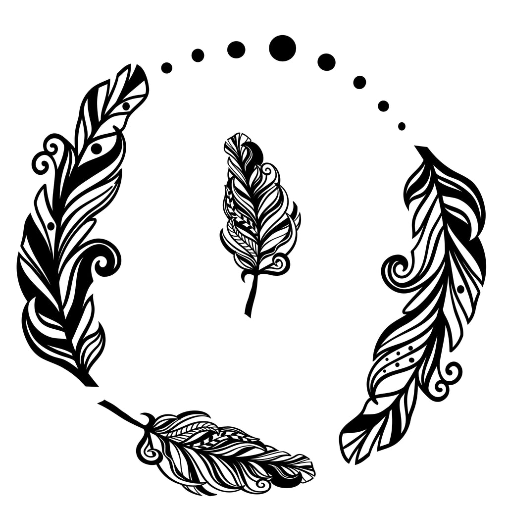 Feathers Hat Burning Design