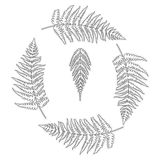 Feather Wreath hat burning design